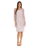 R&amp;M Richards Women&#39;s Floral Grace 3D Mesh Ensemble, Mauve - $1,283.49 MXN