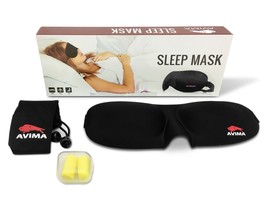 Eye Mask Sleep Soft Padded Shade Cover Rest Relax Sleeping Blindfold - 10 Pack - £22.41 GBP