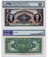 1929 Bank of Nova Scotia $5.00 Five Dollar Note Very Fine - $709.88 CAD