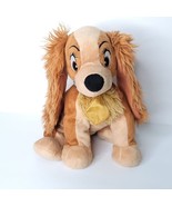 Disney Lady Plush Lady and the Tramp Stuffed Animal Just Play 11&quot; Silver... - £21.01 GBP
