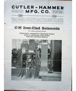  Vintage Cutler-Hammer MFG. Co. Milwaukee &amp; NY Info Sheet 1922 - $4.99