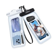 [2 Pack] 8 inch Floating Waterproof Phone Pouch Cell - £96.65 GBP