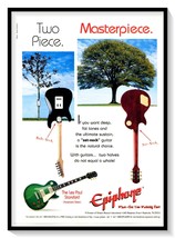 Epiphone Set-Neck Guitars Les Paul Print Ad Vintage 1997 Magazine Advertisement - £7.79 GBP