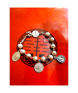 OLD/VINTAGE~SILVER Saint Bracelet~925? - $29.78 CAD