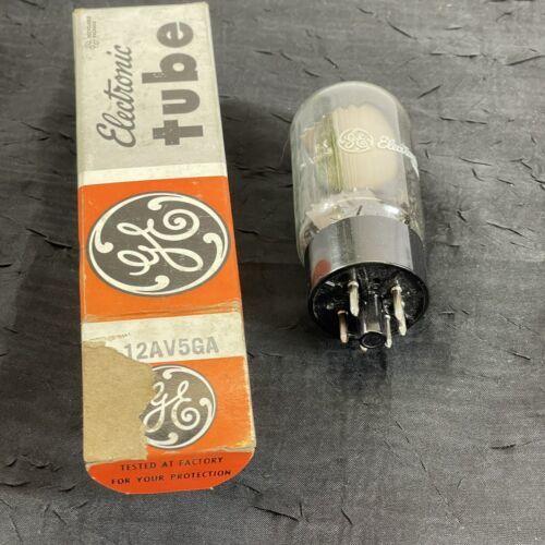 Primary image for General Electric GE 12AV5GA 12AV5 Vacuum Tube Made In USA NOS +Box