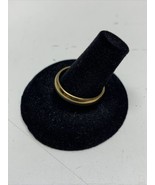 New Tungsten Silver Gold Tone Wedding Ring Band Mens Size 8.5  KG - $280.60 MXN