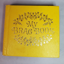 CR Gibson My Brag Book Mini Photo Album Grandma Mother Yellow Gold Small Vintage - £7.69 GBP