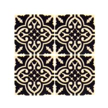 Black and White V2 ornamental floor tile 2X2 construction piece Building Minifig - £1.38 GBP