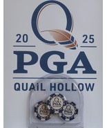 PGA Championship 2025  Clay Poker Chip Green Poker Chip - 3pc - $10.85