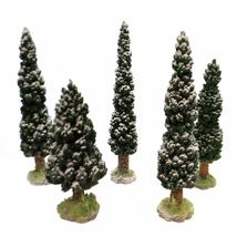 Village Snowy Evergreens Set of 5, Large 52614 - £41.34 GBP