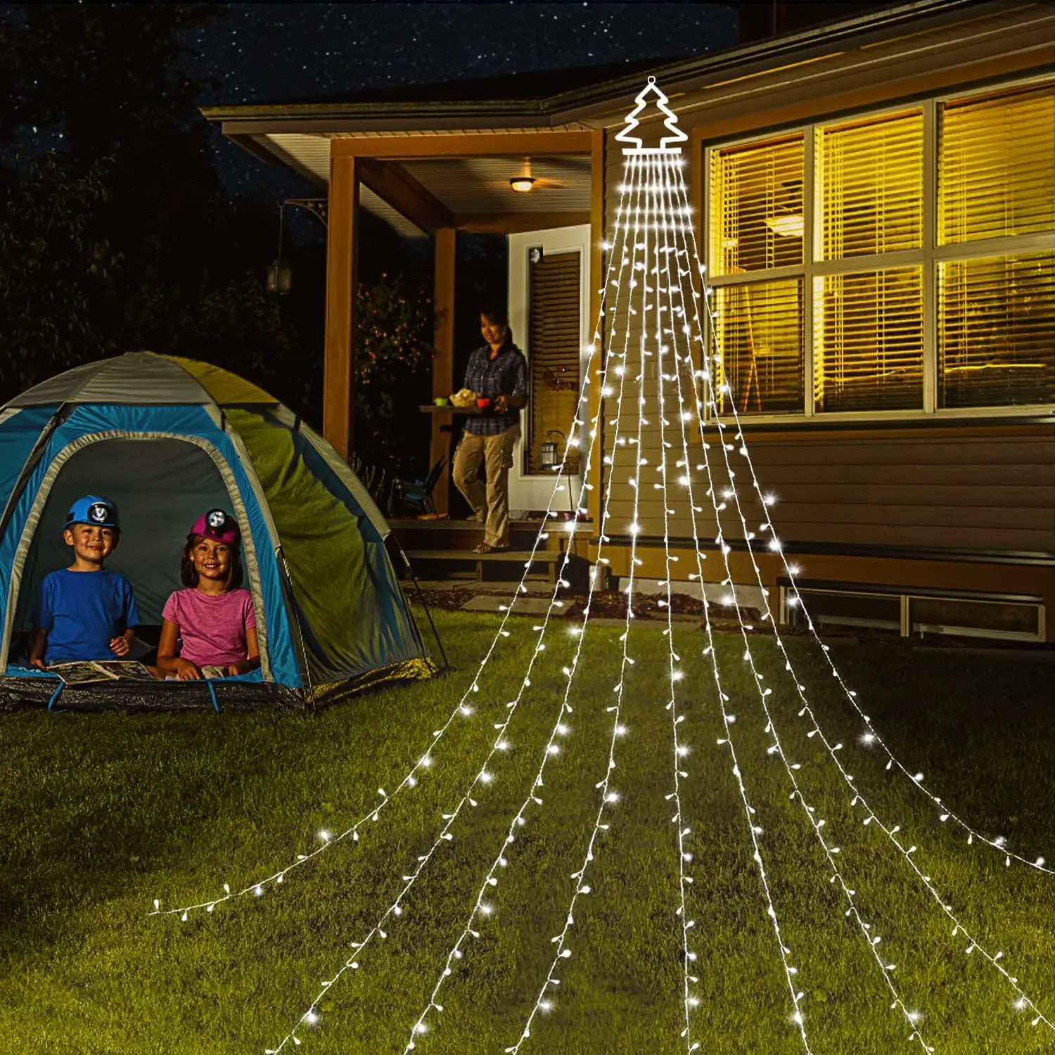 Hts outdoor christmas decoration fairy solar led string lights for navidad graden party thumb200