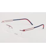 SILHOUETTE 4434 Red Black Rimless Eyeglasses 406054 53mm - $160.55