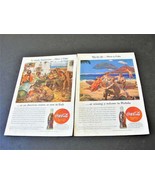 1945 Coca-Cola The American Way.  Here&#39;s Health-Set of (2) Magazine Page... - £7.75 GBP