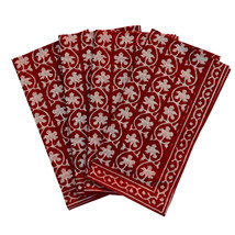 Lotus Clover Cotton Napkin Set - Vibrant Table Decor - $84.35