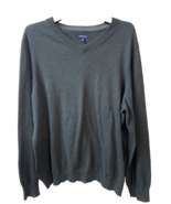 Croft &amp; BarrowPullover V Neck Sweater Mens Size XL Dark Gray - £11.61 GBP