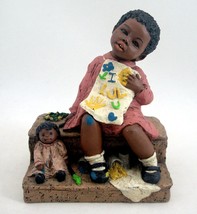 All God&#39;s Children Figurine Chantel Item 1573 Edition 8 Year 1993 Girl Painting - $17.64