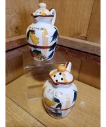 Nasco Salt &amp; Pepper Shakers Fruits/Flowers/ Pitcher Shape Fall Colors Fr... - $31.89 CAD