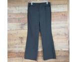 New York &amp; Company Dress Pants Stretch Womens Size 4 Dark Gray Pin Strip... - £11.60 GBP