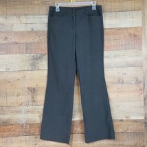 New York &amp; Company Dress Pants Stretch Womens Size 4 Dark Gray Pin Strip... - £11.63 GBP