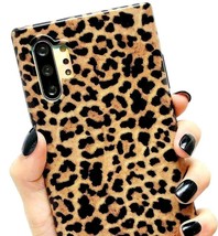 For Samsung Galaxy Note 10+ Plus - Hard Rubber Phone Case Brown Leopard Cheetah - £12.85 GBP