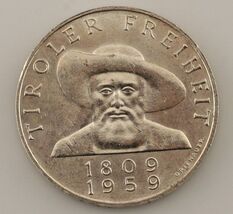 1959 Austria 50 Shilling Silver Coin in BU Condition KM #2888 - $62.87