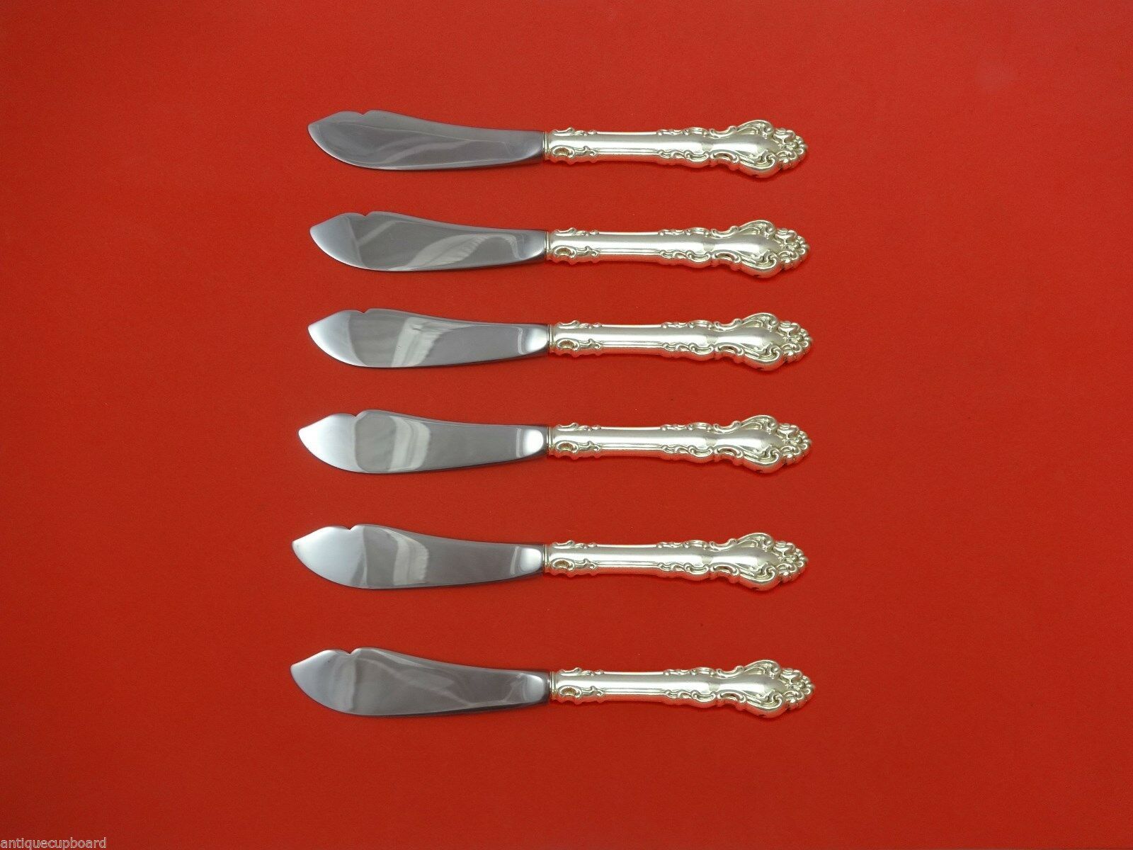 Spanish Baroque by Reed and Barton Sterling Silver Trout Knife Set 6pc. Custom - $424.71