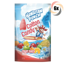 6x Bags Hawaiian Punch Fruit Juicy Red Flavored Cotton Candy | 3.1oz - £21.89 GBP