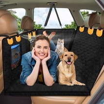 Back Seat Extender For Dogs, Dog Car Seat Cover With Hard Bottom, Pet Backseat B - $76.99