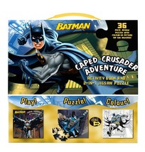 NEW SEALED 2016 DC Batman Caped Crusader Adventure Book + Jigsaw Puzzle Set - £11.03 GBP