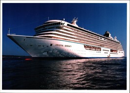 Photo Luxury Cruise  ship Crystal Serenity at sea. nostalgic 4x6 photo - £14.28 GBP
