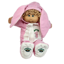 Vintage 1982 Cabbage Patch Kids Doll Blonde Pink Bunny Outfit Green Eyes - £59.99 GBP