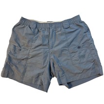 Aftco Bluewater Original Fishing Shorts Blue Mens No Size Tag Measure Si... - £15.71 GBP