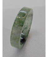 Icy Ice Black Natural Burma Jadeite Jade Band Ring # US SIZE 10 # 19.90mm - $8,802.34 MXN