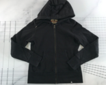 American Giant Hoodie Womens Medium Black Thick Cotton Zip Up Long Sleeve - $39.59