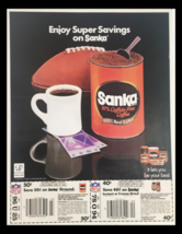 1984 Sanka Caffein Free Coffee Circular Coupon Advertisement - £14.90 GBP