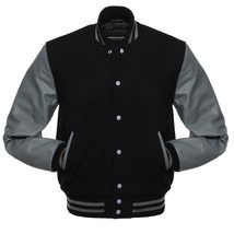 Midnight Leather Varsity Jacket - $53.00