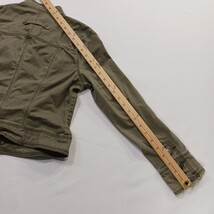 Kikit Jeans RN#98826 Women's Green Front Button Denim Jacket Pockets Size Medium image 9