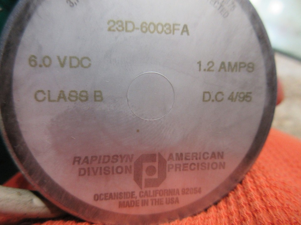 RAPIDSYN ENCODER 23D-6003FA  6.0 VDC AMERICAN WAY AW-100 CNC LATHE Item image 5