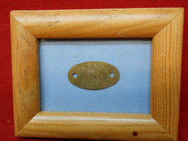 ANTIQUE 1932 NEW YORK STATE BRASS DOG TAG TAX LICENSE - £62.12 GBP