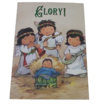 Christmas Card Children Baby Instruments Glory Joyful Blessings St. Labre Indian - $5.89