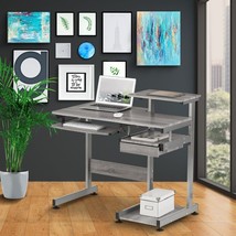 Complete Computer Workstation Desk - Grey - £161.00 GBP