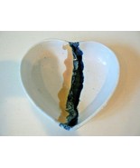 Heart Shaped Stoneware Pottery Hand Crafted Bowl Dish Made&amp; Sold Brookwo... - $16.23 CAD