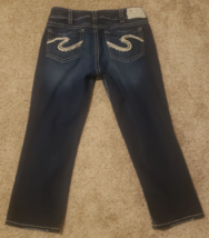 Womens Silver Jeans Suki  Mid Capri 31x22.5 Western Wear Low Rise Denim Stretch - £13.04 GBP