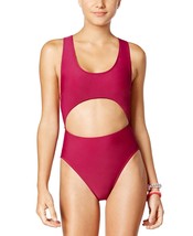 9521-2 Rachel Roy Women&#39;s Cutout T-Back One-Piece Swimsuit (Wine, Medium) $120 - £31.30 GBP