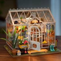 Rolife Mengyu Flower Minature House DIY Building Toys With LED Light For Gifts - £65.26 GBP