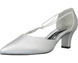 Easy Street Women D&#39;orsay Pointed Pump Heels Moonlight Size US 8M Silver... - $33.66