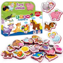 27 Foam Fridge Magnets for Toddlers 3 years Farm Animals Magnets for Kids - £14.89 GBP