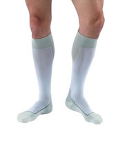 JOBST 7528902 Sport Compression Sock, Knee High, 15-20mmHg, White/Grey, Large - £53.00 GBP