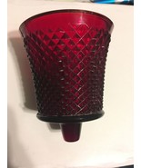 HOMCO Peg Votive Candle Holder Cup for LED Tea Light Ruby Red Diamond Po... - €15,63 EUR