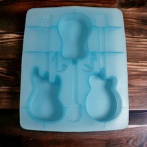 Guitar Musical Notes Rock Band Silicone Candy Mold Chocolate Melts Polymer Clay - £14.94 GBP